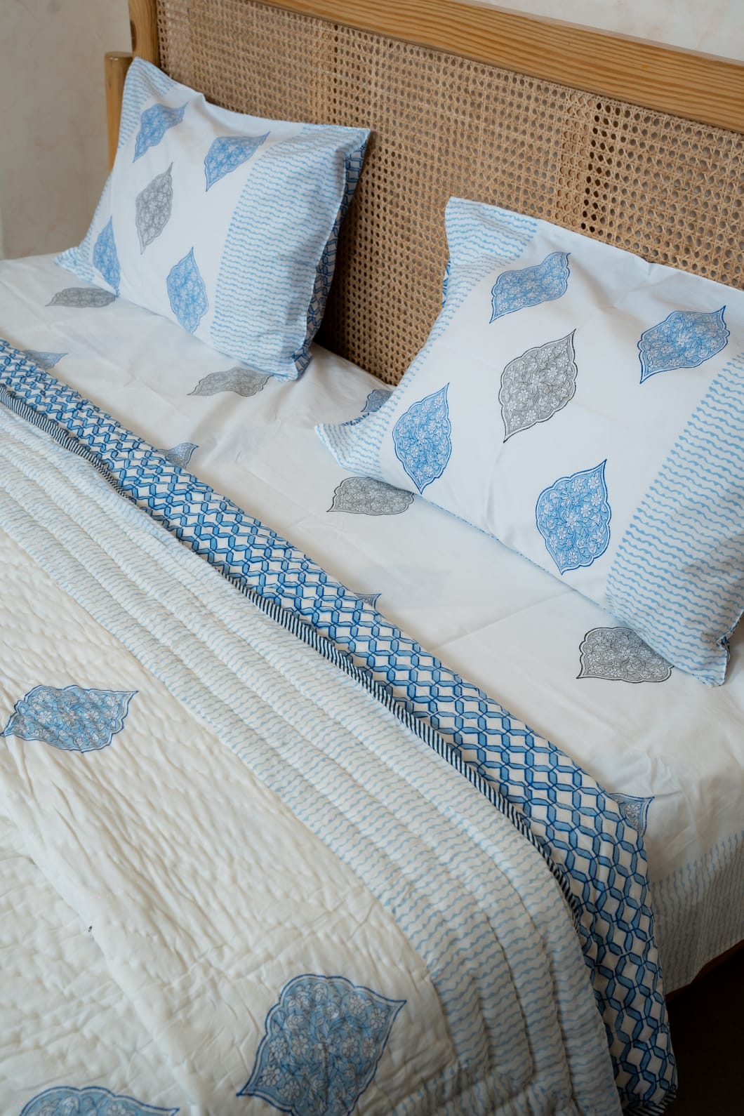 BIANCA HANDBLOCK PRINTED BEDDING
