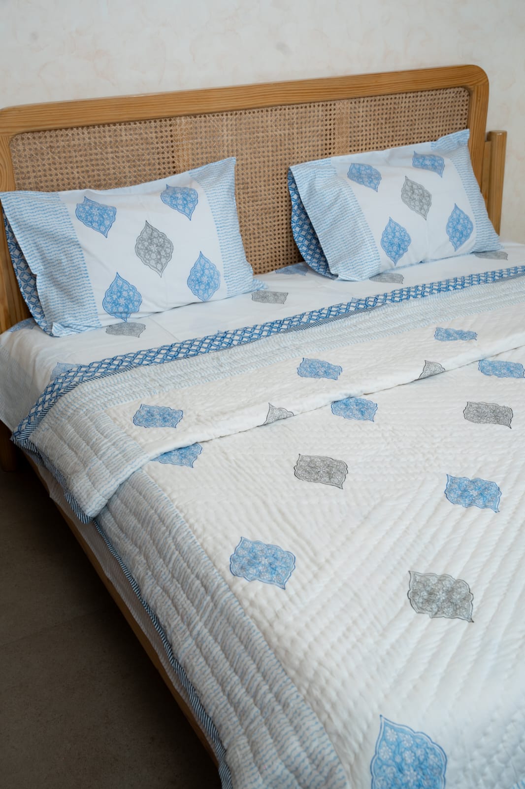 BIANCA HANDBLOCK PRINTED BEDDING