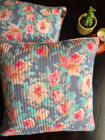 KANAK - SINGLE PIECE QUILTED 16 BY 16 INCHES CUSHION