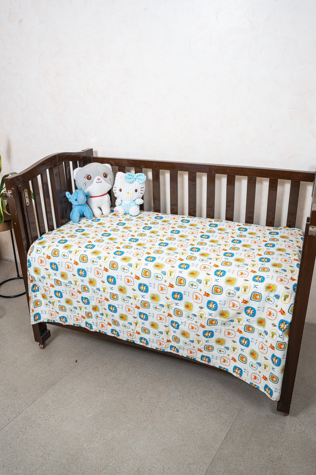 REVERSIBLE MULMUL DOHAR - 42 by 60 INCHES