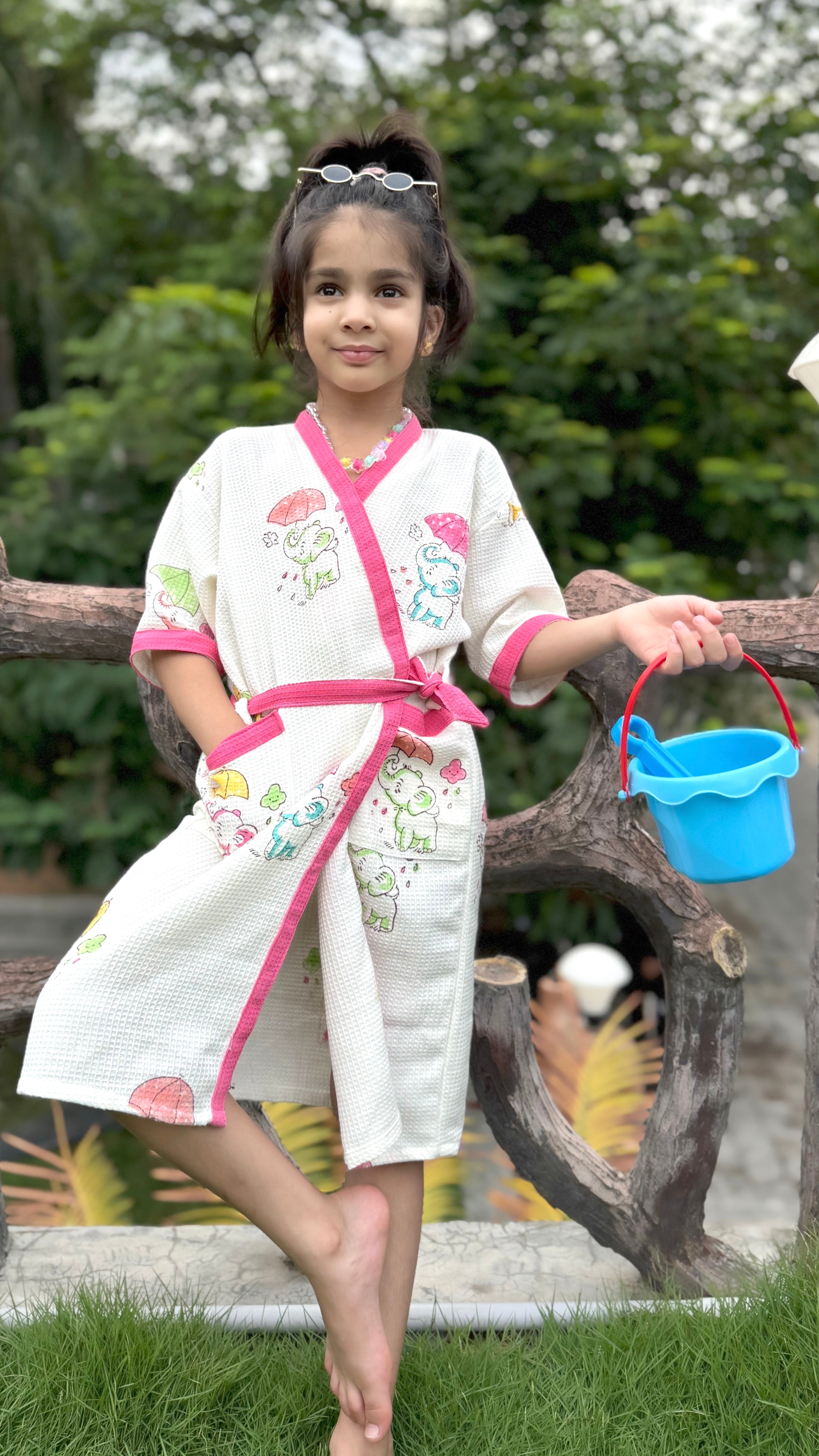 BLOCK PRINTED KIDS BATHROBES