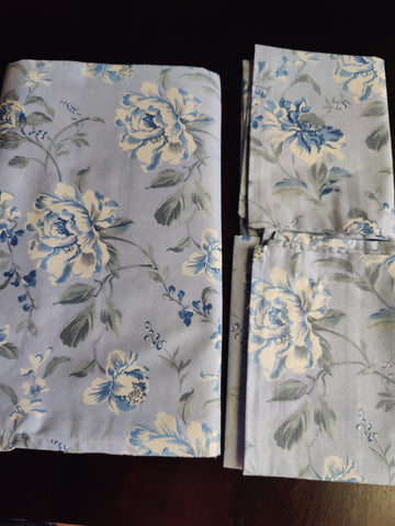 SHALIMAR FLORAL BEDSHEET WITH TWO PILLOW CASES