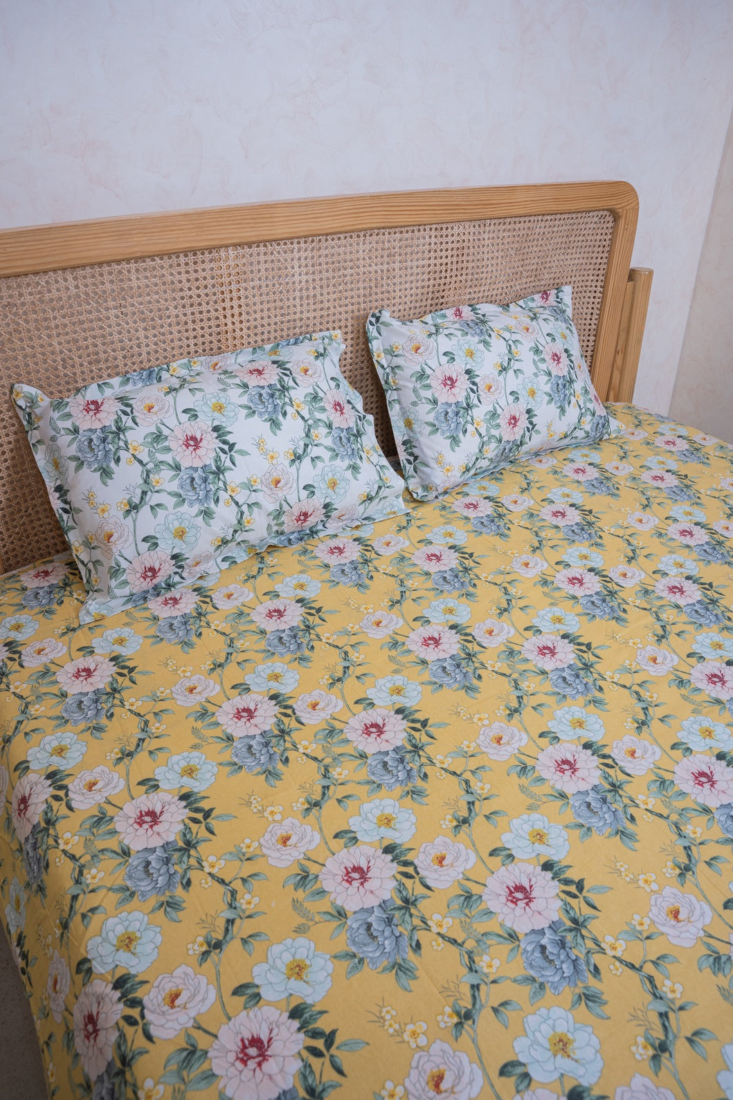 RANGMAHAL PURE COTTON BEDSHEET WITH TWO PILLOW CASES