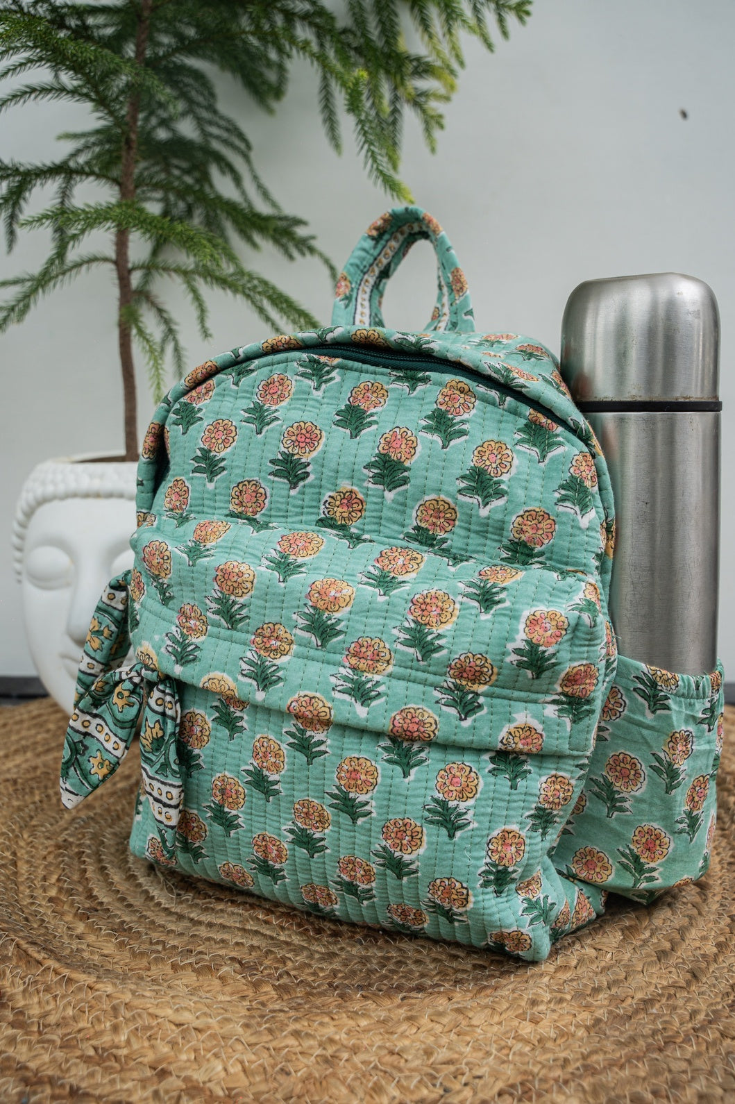 HAND BLOCK PRINTER BACKPACK