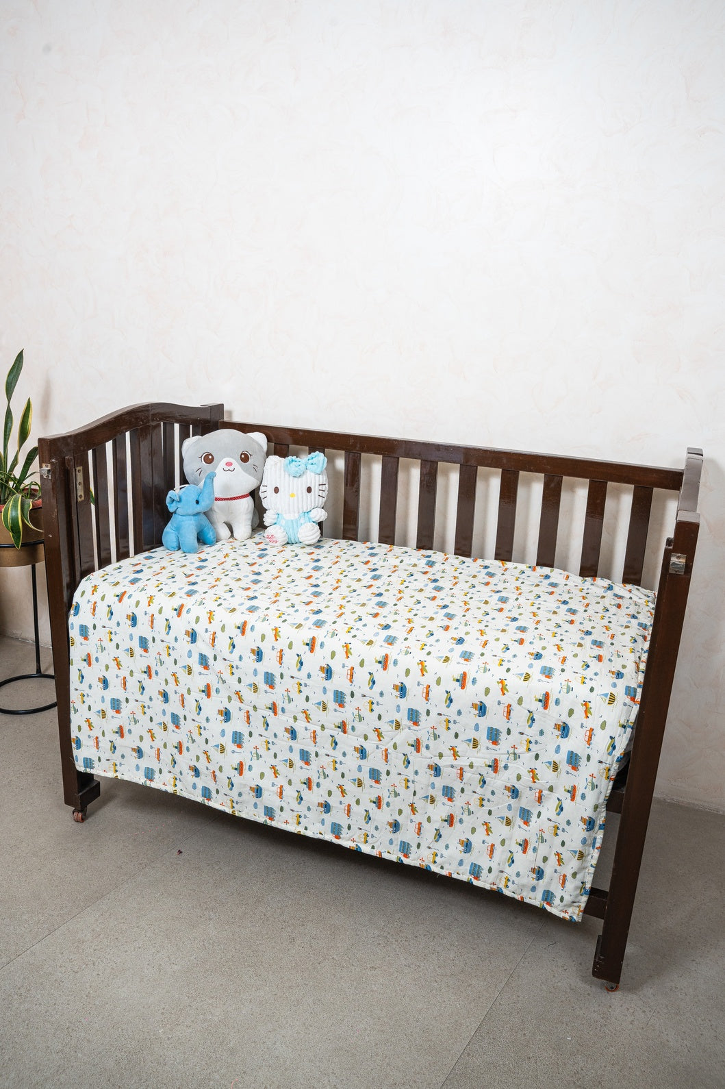 REVERSIBLE MULMUL DOHAR - 42 by 60 INCHES