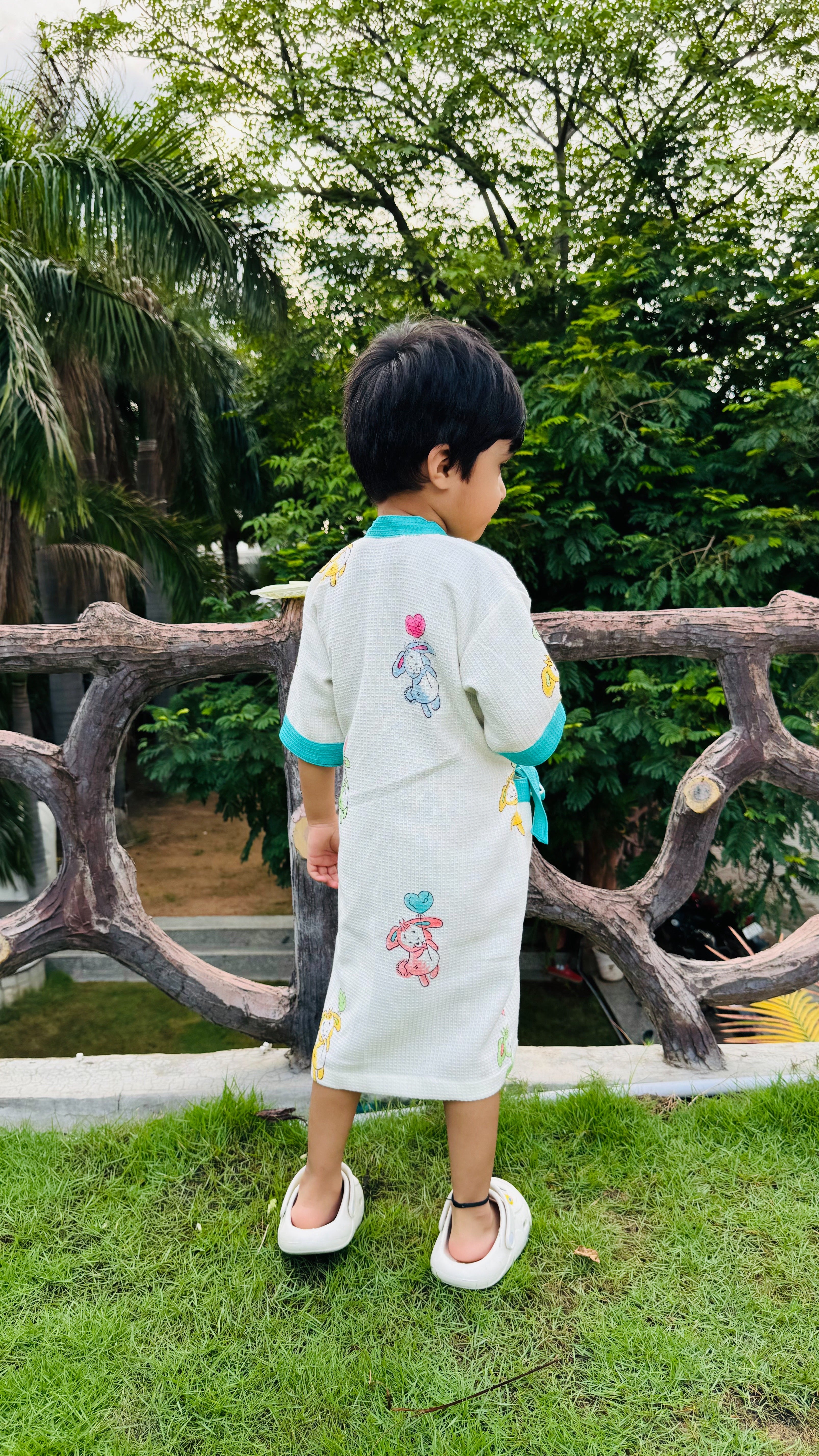 BLOCK PRINTED KIDS BATHROBES