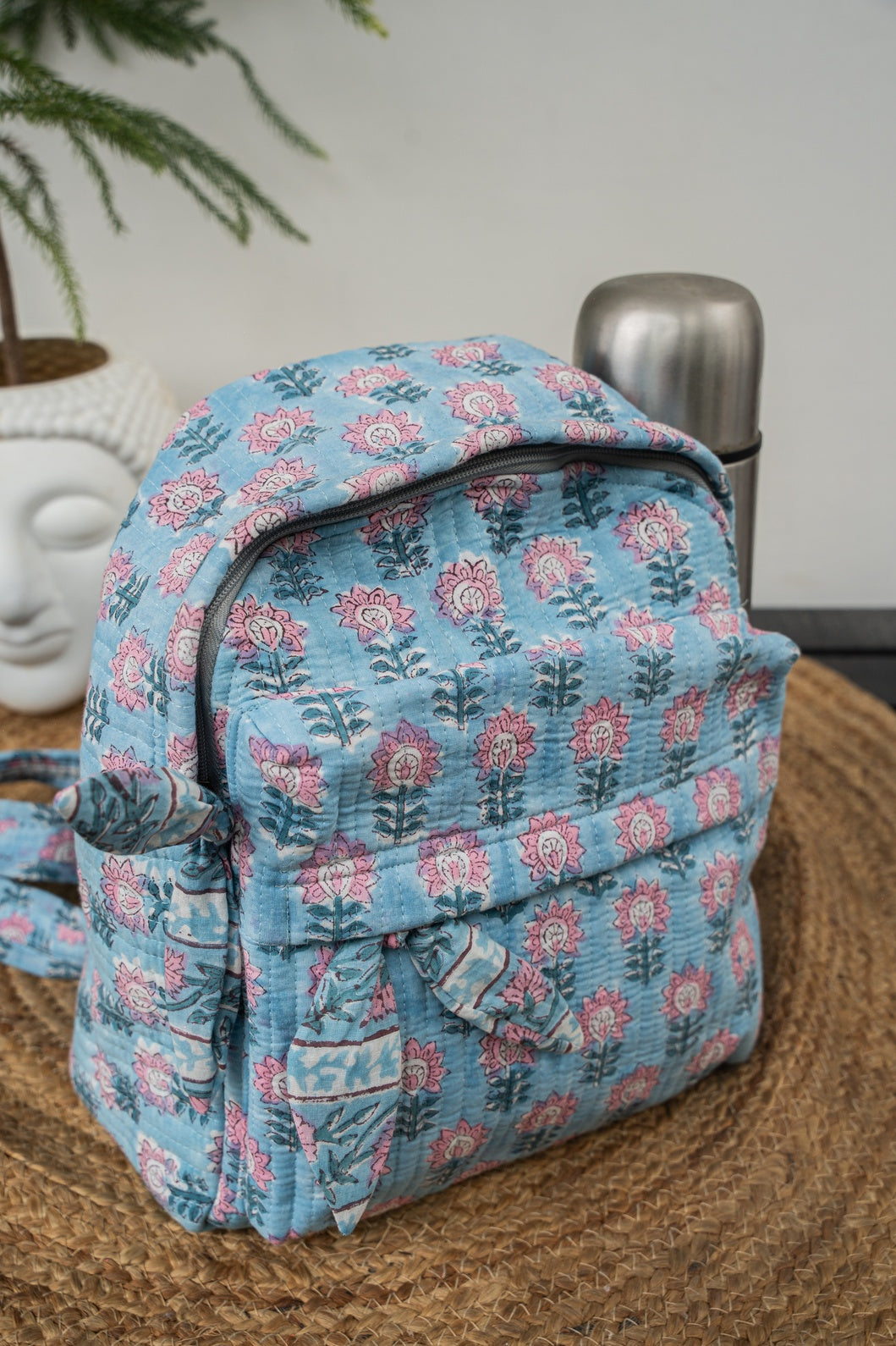 HAND BLOCK PRINTER BACKPACK