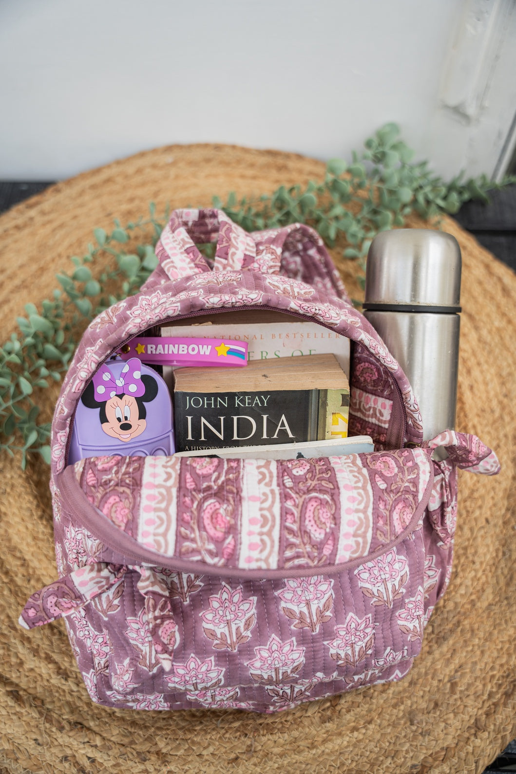 HAND BLOCK PRINTER BACKPACK