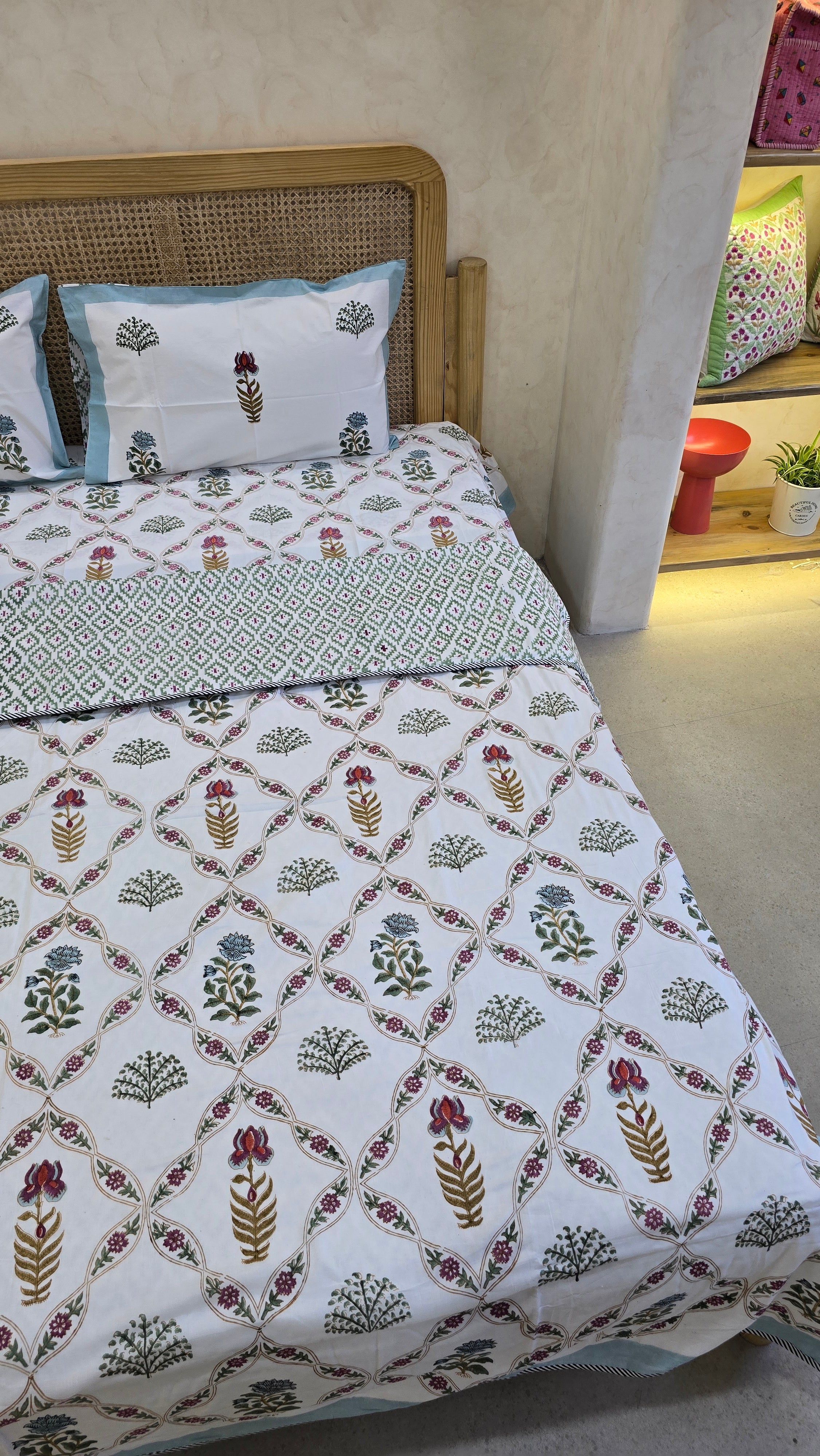 VILASA HANDBLOCK PRINTED DOHAR BEDDING SET