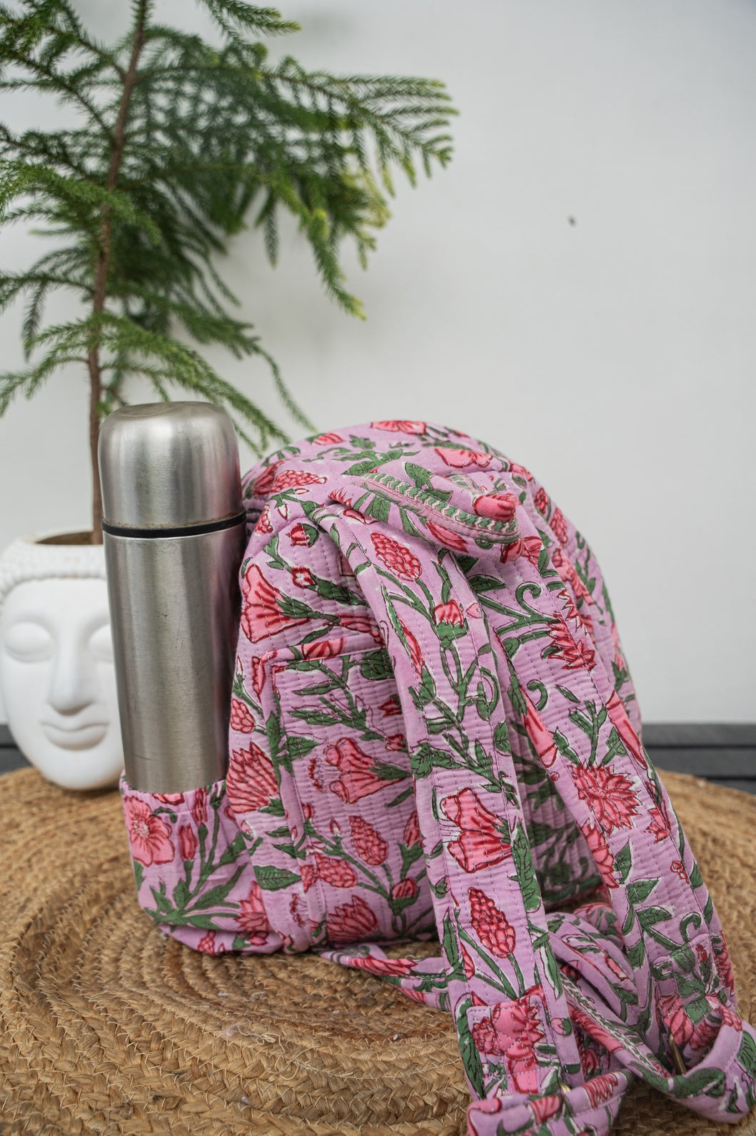 HAND BLOCK PRINTER BACKPACK