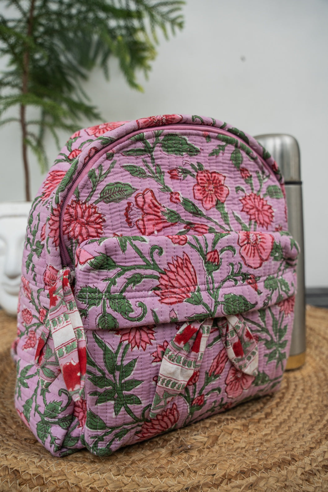 HAND BLOCK PRINTER BACKPACK