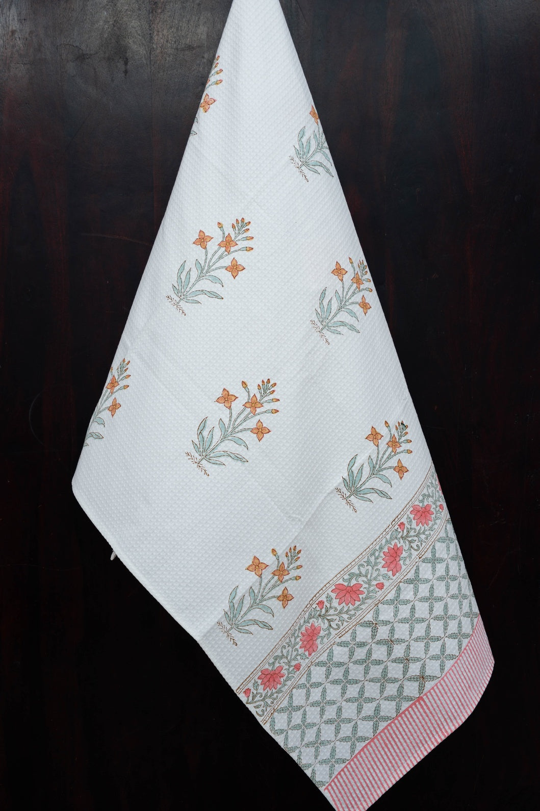 WILDFLOWER HANDBLOCK PRINTED BODY / HAND TOWEL / NAPKIN