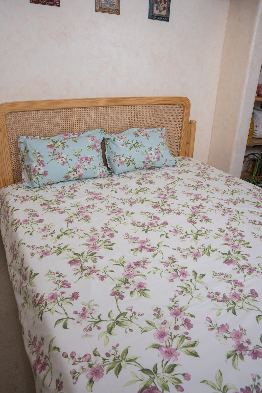 RANGMAHAL PURE COTTON BEDSHEET WITH TWO PILLOW CASES