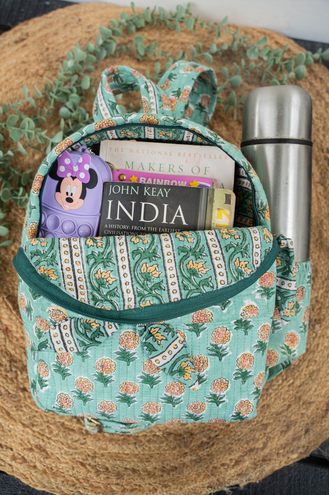 HAND BLOCK PRINTER BACKPACK