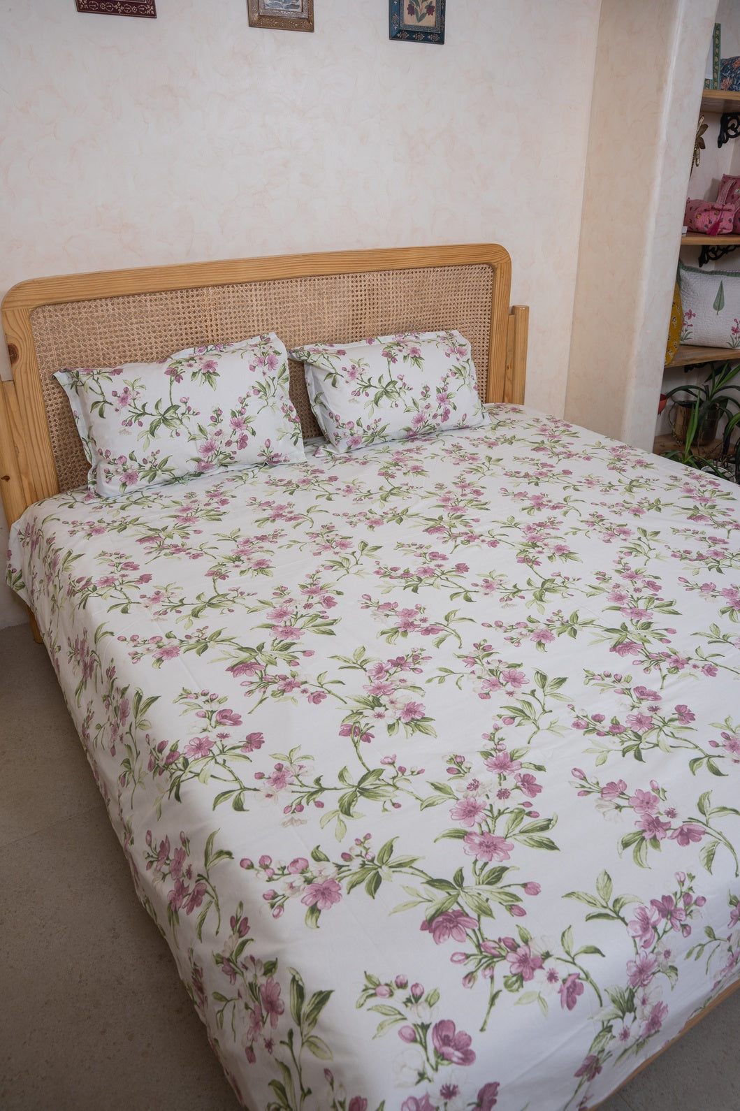 RANGMAHAL PURE COTTON BEDSHEET WITH TWO PILLOW CASES