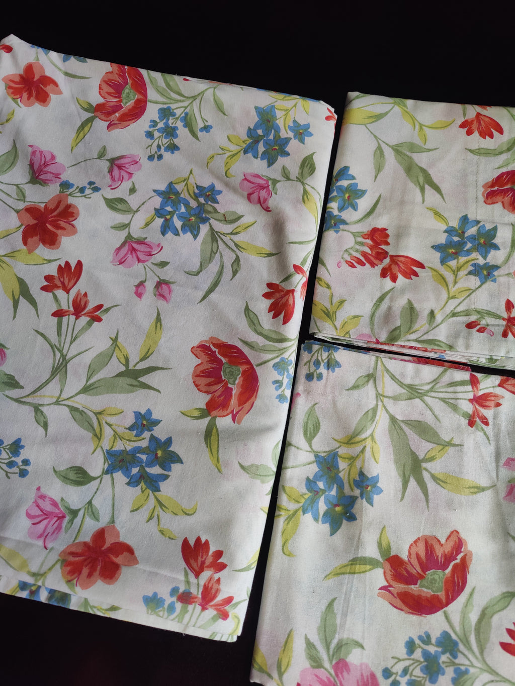 SHALIMAR FLORAL BEDSHEET WITH TWO PILLOW CASES
