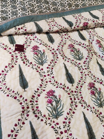 AFZAL JAAL MULMUL DOUBLE BED QUILT