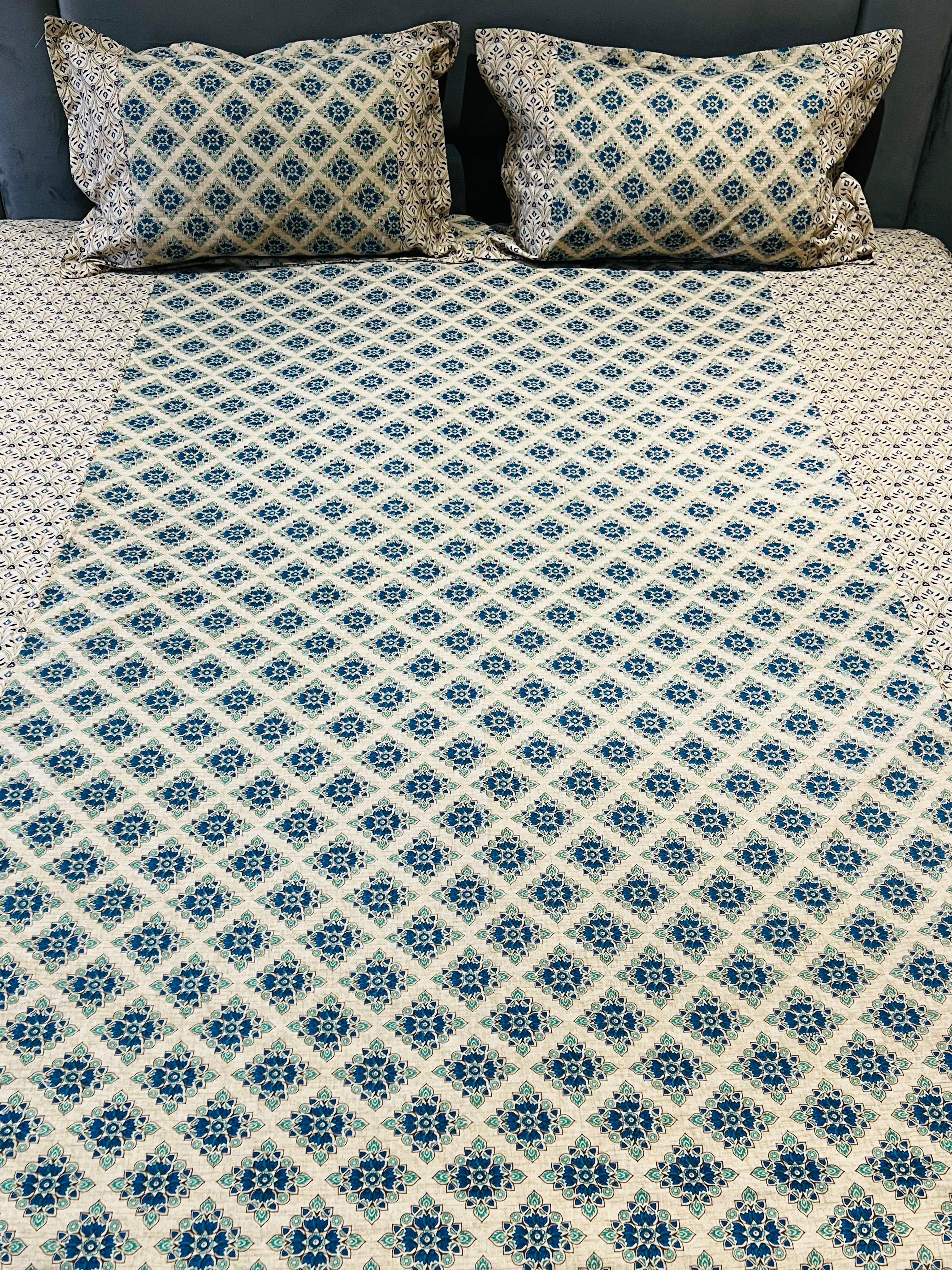 KANAK BEDSHEET WITH TWO PILLOW CASES